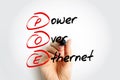 PoE - Power Over Ethernet describes any of several standards or ad hoc systems that pass electric power along with data on twisted