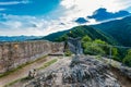 Poenari fortress, Romania Royalty Free Stock Photo