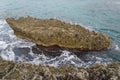 Grotta della Poesia coast cliff, Salento, Apulia, Italy