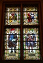 Poetry and Music Window in Rijks Museum Amsterdam Netherlands