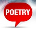 Poetry Red Bubble Background Royalty Free Stock Photo