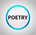 Poetry Round Blue Push Button Royalty Free Stock Photo