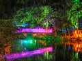 The Poets bridge in the Pukekura Park in New Plymouth city in New Zealand Royalty Free Stock Photo