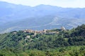 Poggio-di-Venaco - small picturesque mountain village between splendid mountains of Corsica island, France Royalty Free Stock Photo