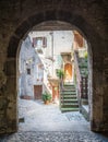 Scenic sight in Poggio Moiano, rural village in Rieti Province, Latium, Italy. Royalty Free Stock Photo