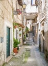 Scenic sight in Poggio Moiano, rural village in Rieti Province, Latium, Italy. Royalty Free Stock Photo