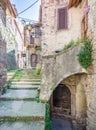 Scenic sight in Poggio Moiano, rural village in Rieti Province, Latium, Italy. Royalty Free Stock Photo