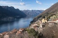 Pognana Lario view, Como Lake Royalty Free Stock Photo