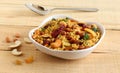 Poha chivda Indian Snack with Flattened Rice as Main Ingredient Royalty Free Stock Photo