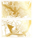 Pohang and Seoul South Korea City Map Set