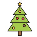 Christmas Tree Vector Art, Icons, and Graphics Royalty Free Stock Photo