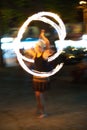 Poi fire show