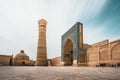 Poi Kalon Mosque and Minaret in Bukhara, Uzbekistan Royalty Free Stock Photo