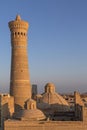 Poi Kalon Mosque and Minaret in Bukhara, Uzbekistan. Royalty Free Stock Photo