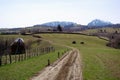 Poiana Marului landscape, rural area, Romania