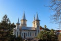 Poienile Izei new white church exterior view Royalty Free Stock Photo