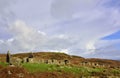 Poignant Deserted Village of Scottish Hebridean Island Royalty Free Stock Photo