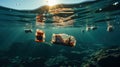 Ocean's Cry: Floating Plastic Waste