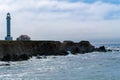Point Arena Lighthouse in late day light Royalty Free Stock Photo