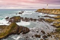 Point Arena Lighthouse is loacated about 130 miles north of San