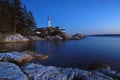 Point atkinson lighthouse in twilight