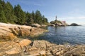 Point Atkinson Lighthouse in Vancouver BC Royalty Free Stock Photo