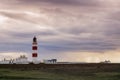Point of Ayre Lighthouse on the Isle of Man Royalty Free Stock Photo