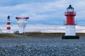 Point of Ayre Lighthouses and foghorn on the Isle of Man