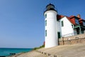 Point Betsie Lighthouse, built in 1858 Royalty Free Stock Photo