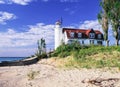 Point Betsie Lighthouse, Frankfort Michigan on Lake Michigan, Un Royalty Free Stock Photo