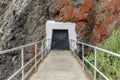 Point Bonita Lighthouse Tunnel Entrance In The Rock. Royalty Free Stock Photo