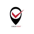 point check logo vector