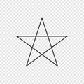 5 point classic star Royalty Free Stock Photo