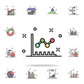 point diagram colored icon. Business charts icons universal set for web and mobile