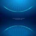 point dots sphere technology background vector design illustration