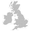 Point - Dotted United Kingdom - UK Map