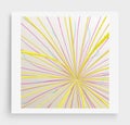 Point explode. Array with dynamic emitted particles. 3d technology style. Abstract background. Vector illustration