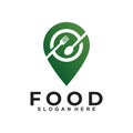 Point food logo vector design template