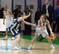 Point Guard Celine Dumerc. EuroLeague 2010.