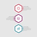 3 Point Infographic Element for Business Target Royalty Free Stock Photo