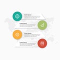 4 Point Infographic Element for Business Target Royalty Free Stock Photo