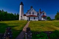 Point Iroquois light station in the upper peninsula of MI Royalty Free Stock Photo