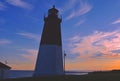 POINT JUDITH LIGHTHOUSE Royalty Free Stock Photo