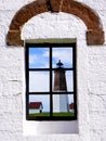Point Judith Lighthouse. Royalty Free Stock Photo