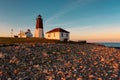 Point Judith Lighthouse at sunset