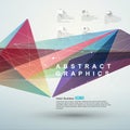 Point, line, surface composition of abstract graphics, infographics,Vector illustration.