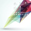 Point, line, surface composition of abstract graphics, infographics,Vector illustration.