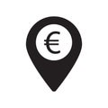 Point of payment icon. euro sign design vector illustration.