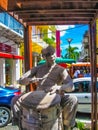 Point-a-Pitre, Guadeloupe - February 09, 2013: The statue at street in Guadeloupe