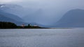 Point Retreat Lighthouse, Juneau Alaska Royalty Free Stock Photo